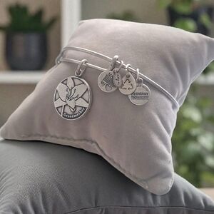 Alex + Ani Silver Charm Bangle Bracelet For GRANDMA